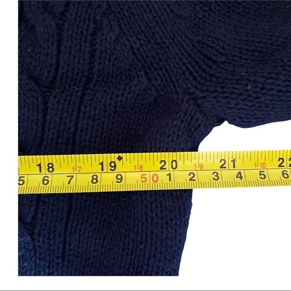 Banana Republic oversized button front collared cable knit sweater size small - Picture 4 of 6